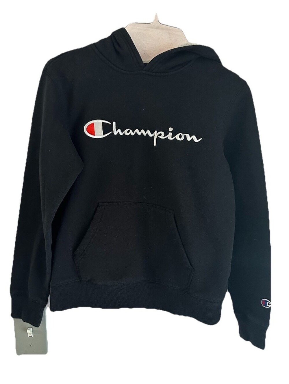 Champion Sweater Hoodie Boys Black Medium Long Sleeve Pullover Kids Youth